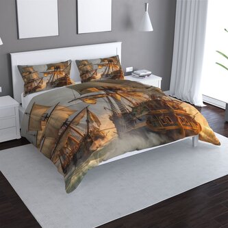 Povlečení Plachetnice ve vlnách: 140x220 / 90x70 Povlečení Plachetnice ve vlnách: 140x220 / 90x70