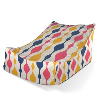 Sedací vak Lounge Barevné křivky: 120 x 100 x 80 cm
