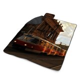 Plážová deka Tramvaj v historickém městě: 200x140 cm