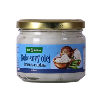 Olej kokosový lisovaný za studena 250 g BIO   BIO NEBIO