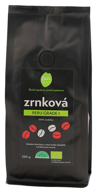 Fairobchod Bio zrnková káva Peru HB MCM, 500 g