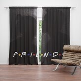 Závěs Seriál přátelé FRIENDS Polibek: 2ks 140x250cm