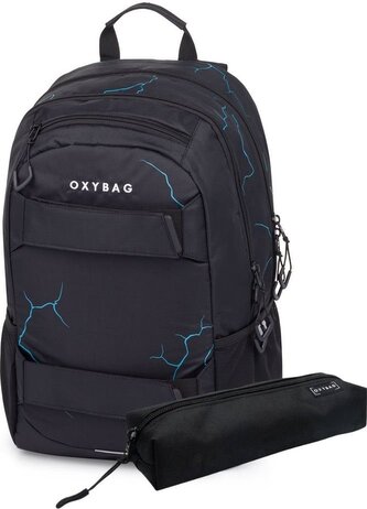 OXYBAG Studentský batoh + etue OXY Sport Abstract