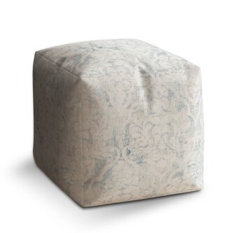 Taburet Cube Vintage patina: 40x40x40 cm