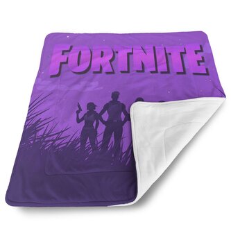 Deka pro miminko FORTNITE Fialová silueta: 90x120 cm Deka pro miminko FORTNITE Fialová silueta: 90x120 cm