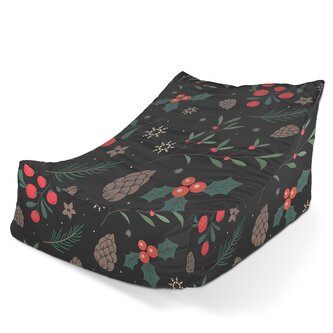 Sedací vak Lounge Sváteční les: 120 x 100 x 80 cm