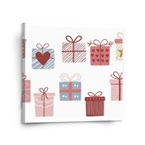 Obraz Růžové dárečky: 110x110 cm