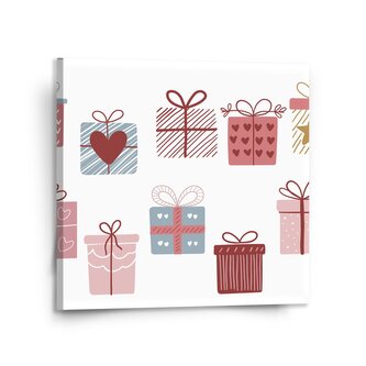 Obraz Růžové dárečky: 110x110 cm