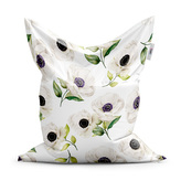 Sedací vak Bílé sasanky: 200x140 cm