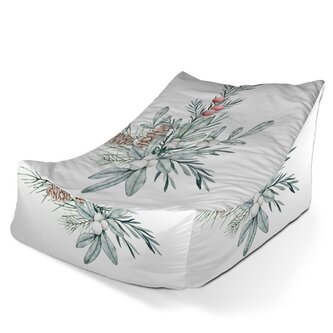 Dětský sedací vak Lounge Zimní kytice: 80 x 95 x 50 cm