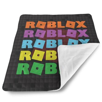 Deka pro miminko ROBLOX Barevný text: 90x120 cm Deka pro miminko ROBLOX Barevný text: 90x120 cm