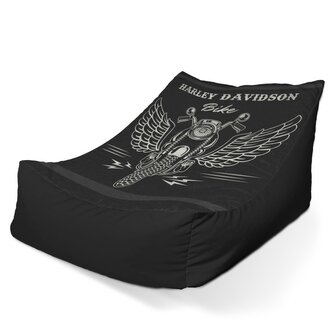 Sedací vak Lounge Harley-Davidson S křídly: 120 x 100 x 80 cm