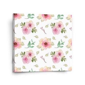 Obraz Růžové květy: 110x110 cm