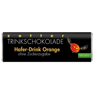 Zotter Bio ovesná horká čokoláda s pomerančem bez přidaného cukru, 22 g