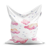 Sedací vak Růžové mraky: 150x100 cm