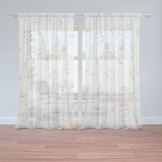 Záclony Květinová poezie: 2ks 150x250cm