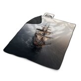 Plážová deka Plachetnice na klidném moři: 200x140 cm