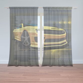 Záclony Chevrolet Camaro Pruhy: 2ks 150x250cm