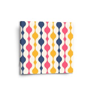Obraz Barevné křivky: 50x50 cm