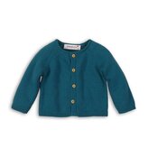 Svetr dívčí celopropínací, Minoti, SQUIRREL 10, modrá - 56/62