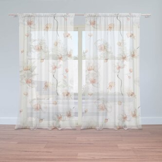 Záclony Bílá orchidej: 2ks 150x250cm