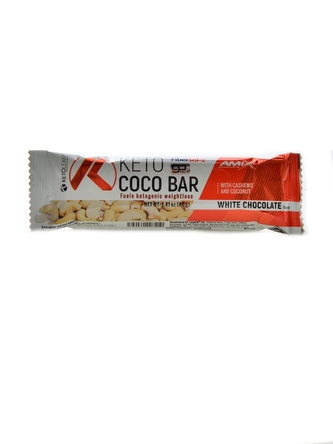 Amix Ketolean - KETO go BHB Coco bar 40g - white chocolate