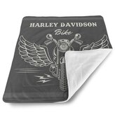 Deka pro miminko Harley-Davidson S křídly: 80x100 cm