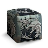 Taburet Cube Zaklínač V mlze: 40x40x40 cm