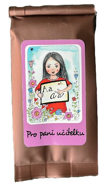 Horká čokoláda - paní učitelku růžová – 50g