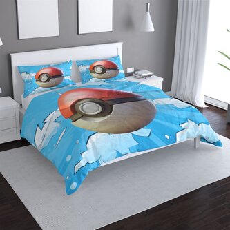 Povlečení Pokemon ball Obloha: 140x200 / 90x70 Povlečení Pokemon ball Obloha: 140x200 / 90x70