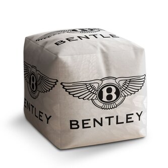 Taburet Cube Bentley na bílé: 40x40x40 cm