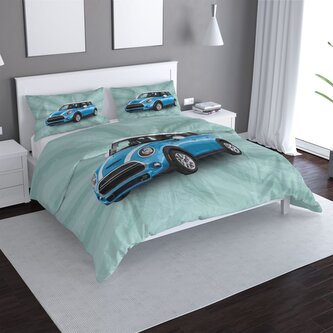 Povlečení Mini sedan Zelené pozadí: 140x200 / 90x70 Povlečení Mini sedan Zelené pozadí: 140x200 / 90x70
