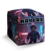 Taburet Cube ROBLOX Neonové město: 40x40x40 cm