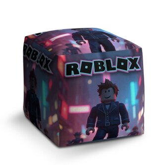 Taburet Cube ROBLOX Neonové město: 40x40x40 cm Taburet Cube ROBLOX Neonové město: 40x40x40 cm