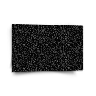 Obraz Vánoce na černé: 120x80 cm