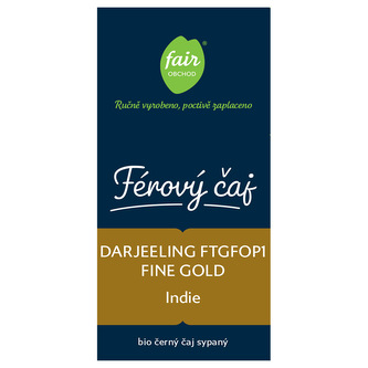 Fairobchod Bio černý čaj Darjeeling FTGFOP1 Fine Gold sypaný, 60 g