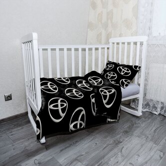 Dětské povlečení do postýlky Toyota Pattern: 100x135 / 40x60 Dětské povlečení do postýlky Toyota Pattern: 100x135 / 40x60