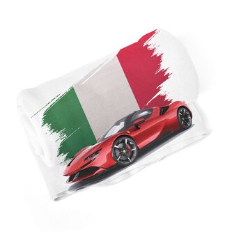 Deka Ferrari Italská vlajka: 150x120 cm Deka Ferrari Italská vlajka: 150x120 cm