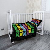 Dětské povlečení do postýlky ROBLOX Barevný text: 120x90 / 40x60