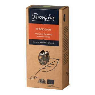 Fairobchod Bio černý čaj Chai sypaný, 80 g