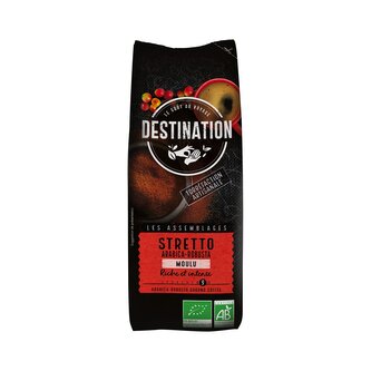 Káva mletá Stretto 250 g BIO   DESTINATION Káva mletá Stretto 250 g BIO   DESTINATION