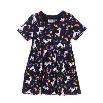 Šaty dívčí bavlněné, Minoti, 6TDRESS 3, modrá - 80/86