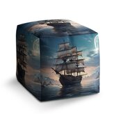 Taburet Cube Plachetnice mezi skalami: 40x40x40 cm