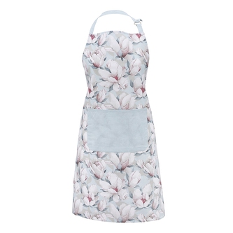 MAGNOLIA BŁĘKITNA FARTUCH KUCHENNY 70X80 CM BAWEŁNA 100%