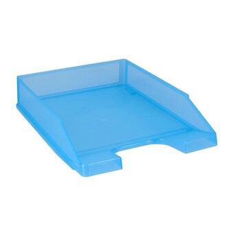 Zásuvka PP A4 - světle modrá transparentní