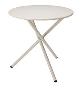 AMBIANCE Zahradní stůl kulatý kovový 48 x 48 cm krémová KO-X59000110