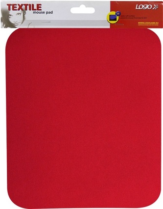 Logo Podložka pod myš, měkká, červená
