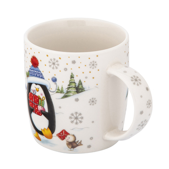KUBEK BARYŁKA SZEROKA NBC 400 ML DEK. PINGWINEK COLOR BOX