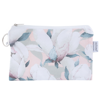 MAGNOLIA RÓŻOWA KOSMETYCZKA 12X20 CM 100% BAWEŁNA