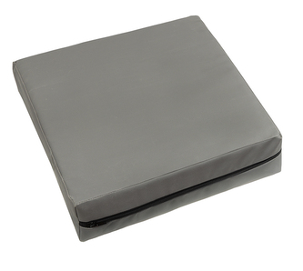 Sedák nepromokavý - šedá - 40x40x10 cm - potah na zip